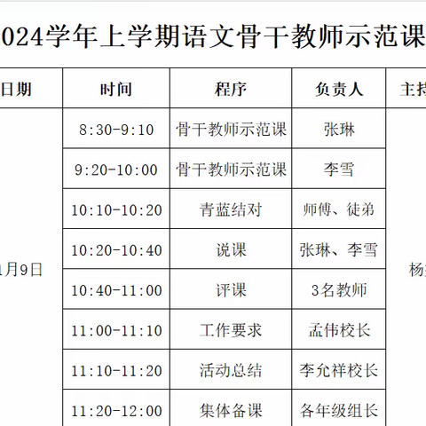 地方镇中心校—语文新课标新课堂暨骨干教师示范课活动