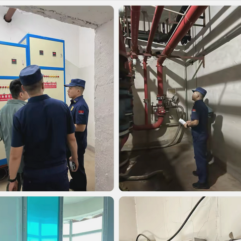 长延堡街办消防大队对天坛路社区辖区高层进行安全巡查