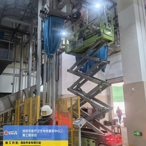 医疗卫生专业服务中心项目12月20日高处作业操作平台专项行动简报