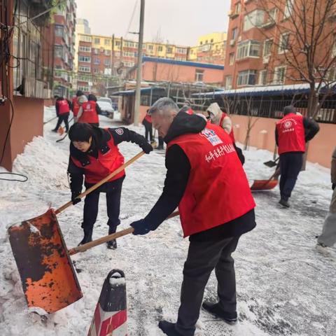 党建引领——扫雪志愿行 温情暖人心