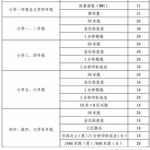 民生小学学生体质训练