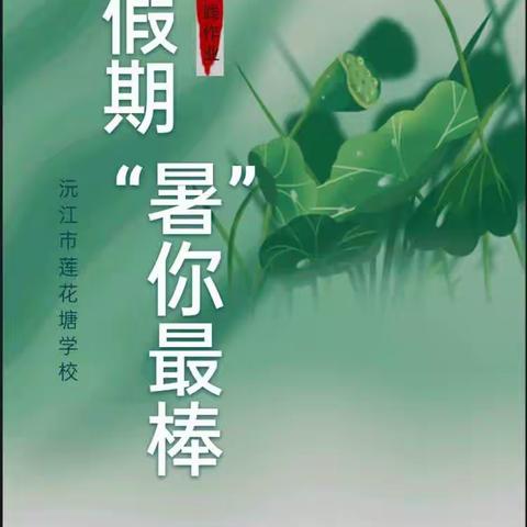 莲花塘学校325班左梦琪暑假德育作业