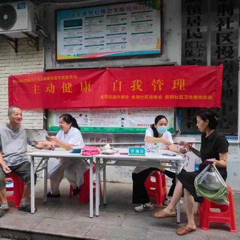 2026年9月11日龙华区金贸街道金海社区开展全民健康生活方式宣传月活动