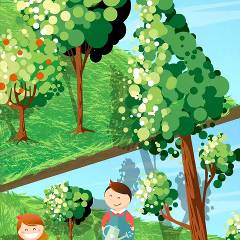 “植此青绿，幼见美好”——鄄城县彭楼镇刘大楼幼儿园植树节活动 ‍