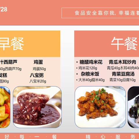 下蜀中学        校园“食”光：第2周校园菜谱