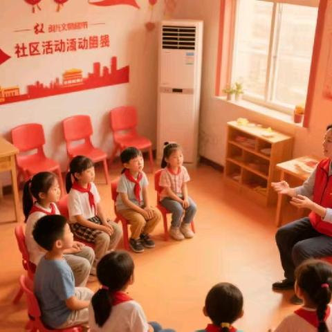 新城镇府西社区“少年儿童心向党 牵手护航伴成长”亲子阅读活动