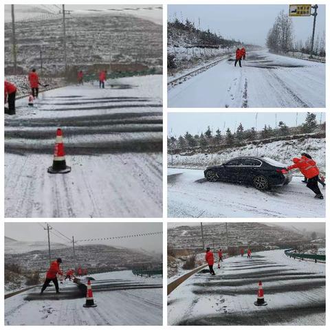 风雪不停 保畅不止—临潭公路段全力防滑保畅守护春运平安路