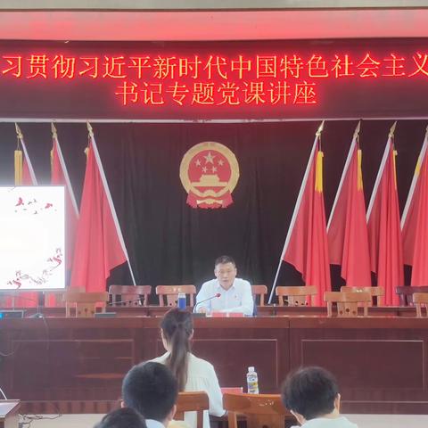 黄竹镇党委 开展学习贯彻习近平新时代中国特色社会主义思想主题教育书记专题党课讲座