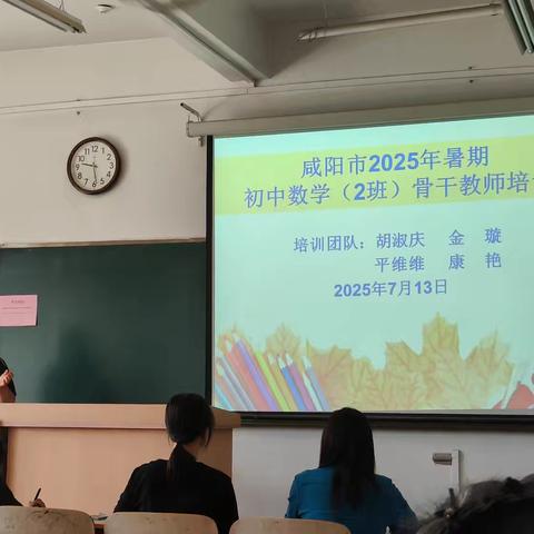 秦都区2025年暑期初中数学教师培训纪实