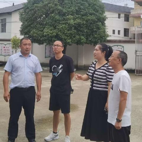 【大抓基层年 石小在行动】石人乡中心小学领导班子深入童坞小学检查指导2023秋季开学工作