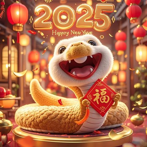 踏岁迎春新元启 同心筑梦万物生——﻿古渡铁路小学2025年新春贺词