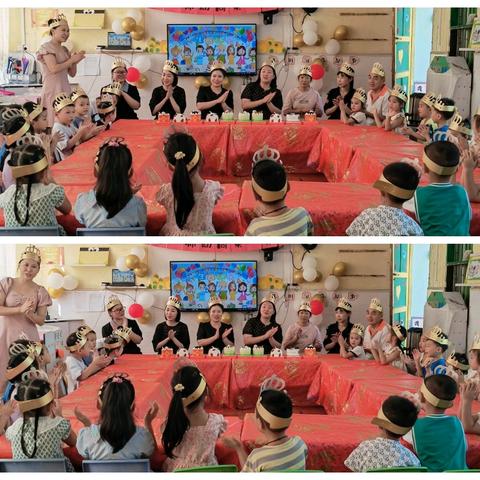 开州区白鹤中心幼儿园“师幼同乐”集体生日会