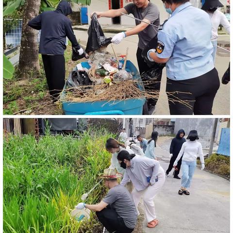 海棠区委办联合区委直属机关工委到龙楼村持续开展防病灭蚊工作