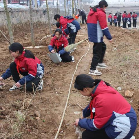 【尹庄教育】学雷锋  净河道 护绿树——尹庄镇中心小学志愿者服务活动