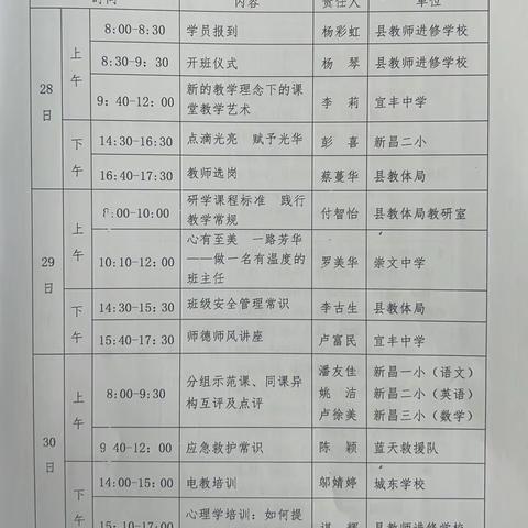 立足新课标，共享新课堂——宜丰县新入职教师培训