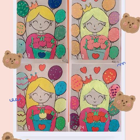 普洱市思茅区新知幼儿园中班2024年度春季学期趣味绘画活动