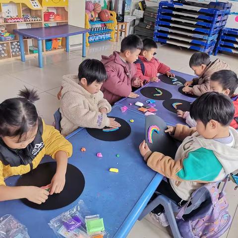 彩虹桥 马家峪幼儿园手工课