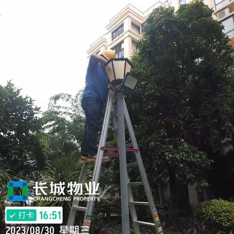 长城物业绿地城璟园物业服务中心8月工作汇报