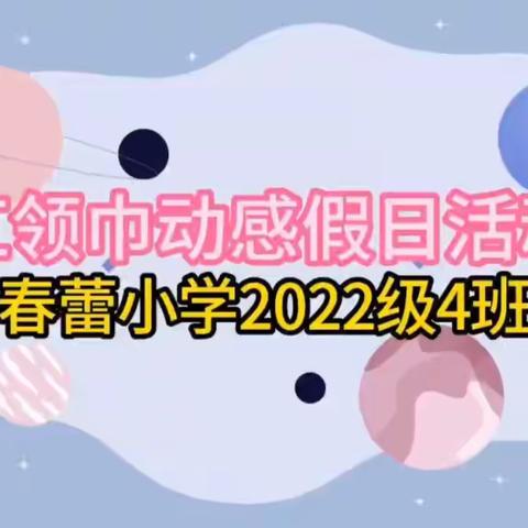 春蕾小学红领巾动感假日活动（2022级4班）