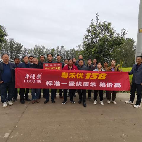 粤禾优138凤阳经销商田间观摩会议在凤阳龙坝胜利召开！