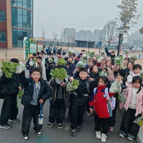 冬日撷鲜绿，劳动润童心——驻马店市东祥小学 2025秋季劳动实践基地采摘活动