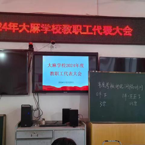 “聚智共商，民主同行”——大麻学校成功召开教职工代表大会