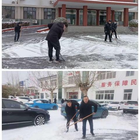 牛泉镇清雪除冰保畅通