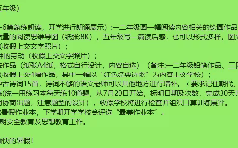 缤纷假期，“暑”你最棒——九街小学开展暑假优秀作业展评活动