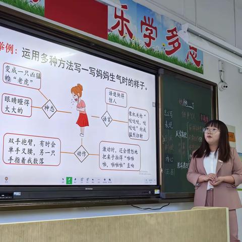 临县惠民小学作文教研活动