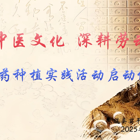 宴平小学开展“传承中医文化，深耕劳动沃土”——中草药种植实践活动启动仪式