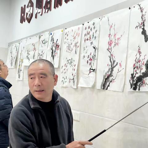 云和县老年大学国画班梅花作品点评会纪要