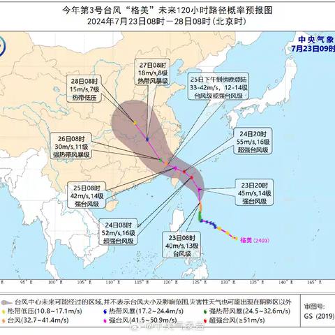 洪塘镇的居民注意啦！超强台风“格美”将带来强降水和强对流!