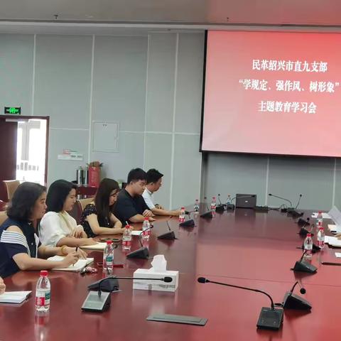 民革市直九支部扎实开展“学规定、强作风、树形象”主题教育活动