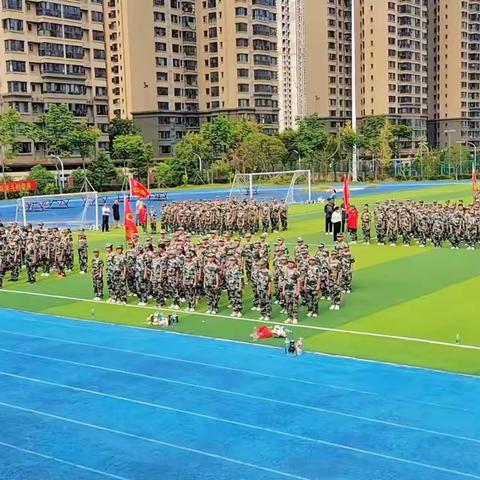 二中初中部校军训实纪2318班第四天