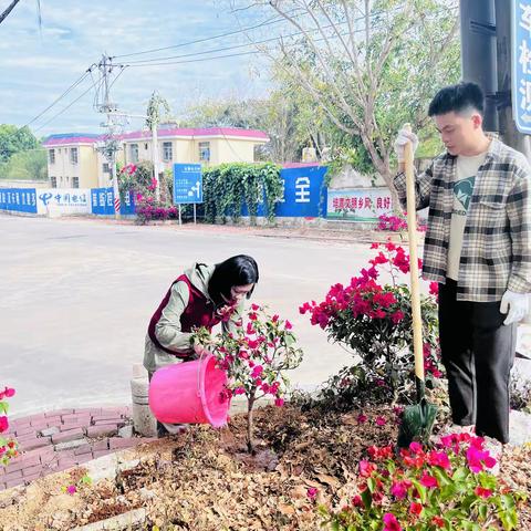 毛道乡3.12植树节主题党日活动——春风植绿党旗扬，共绘生态新画卷