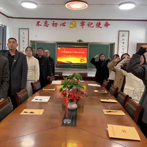 菏泽鲁西新区马岭岗镇张堂小学联合支部2025年3月份主题党日活动