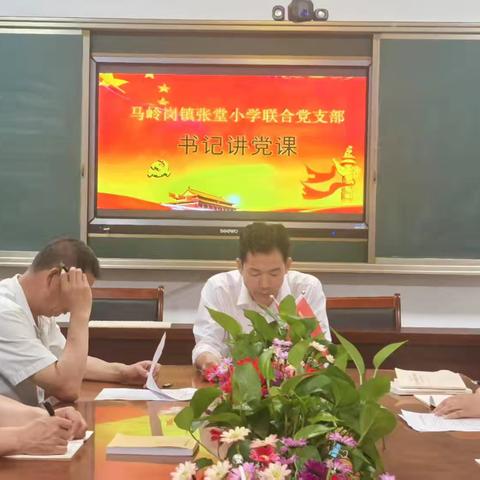 菏泽鲁西新区马岭岗镇张堂小学联合支部2025年5月份书记讲党课活动
