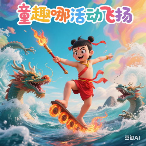 童趣哪吒闹海·亲子活动飞扬 ——欣新苗幼儿园亲子运动会热血启幕