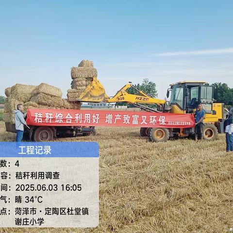 定陶区夏季秸秆综合利用调查与宣传