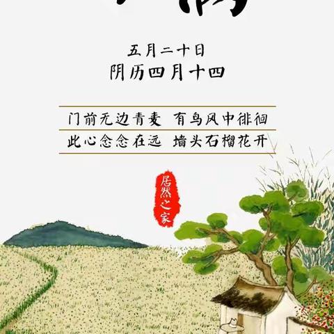 小满正当时，万物渐盈盛 ——二十四节气之小满  （小班组）