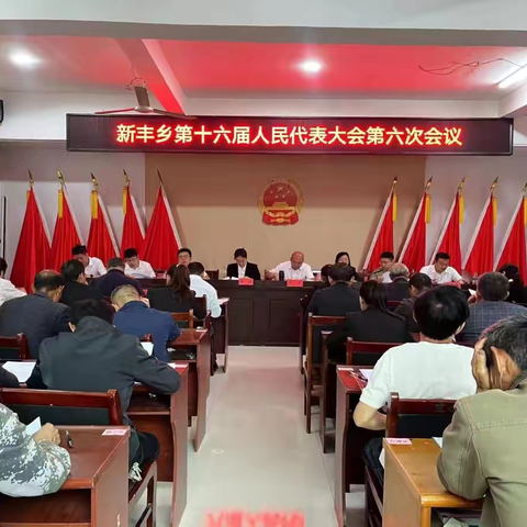 新丰乡人大2024年4月份代表固定活动日暨新丰乡第十六届人民代表大会第六次会议