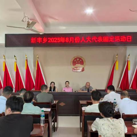 新丰乡2025年8月份人大代表固定活动日