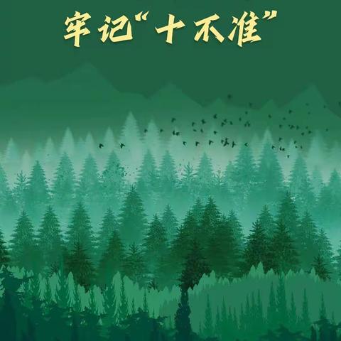 森林防火＂十不准＂，出行游玩请牢记！（转）