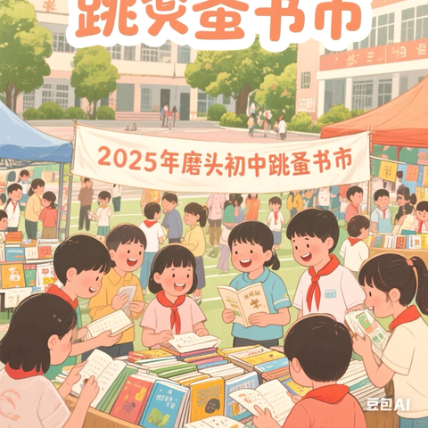 四月书香漫校园 书市寻宝趣翻天——2025年磨头初中跳蚤书市活动
