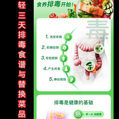 长轻三天排毒食谱与替换菜品