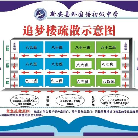 演练有方   临“震”不慌——新安县外国语初级中学防震应急疏散演练