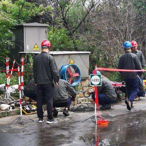 沙河市开展防汛应急演练——城区电缆隧道抽排水和电力抢修篇