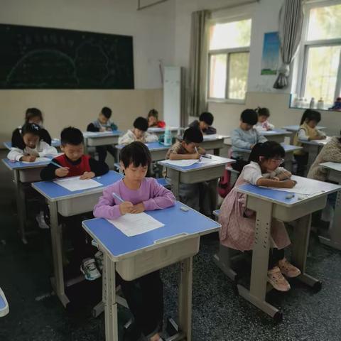 以考促学 以考促教 ——天台山镇中心校李堡小学一年级月考