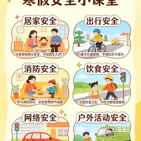 安全相伴 快乐成长——【彭楼镇艺菻幼儿园】寒假居家安全小课堂