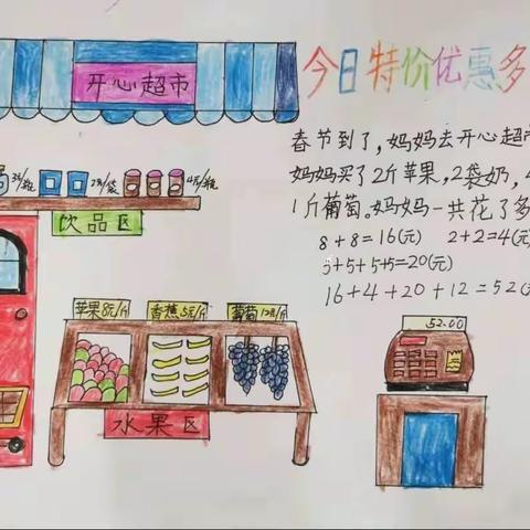 学数学，用数学——卫辉市上乐村镇武庄完全小学五年级之“趣味数学手抄报”